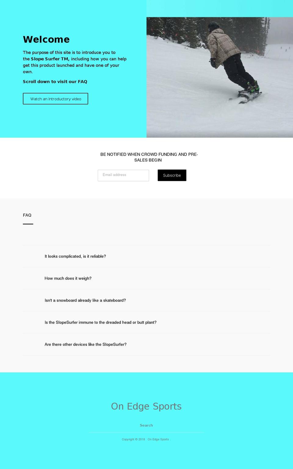 slopesurfer.com shopify website screenshot