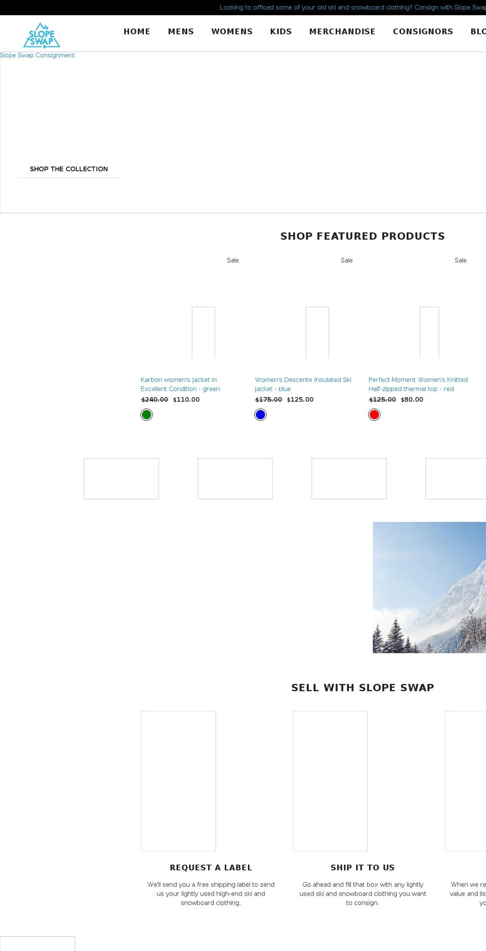 slopeswap.com shopify website screenshot