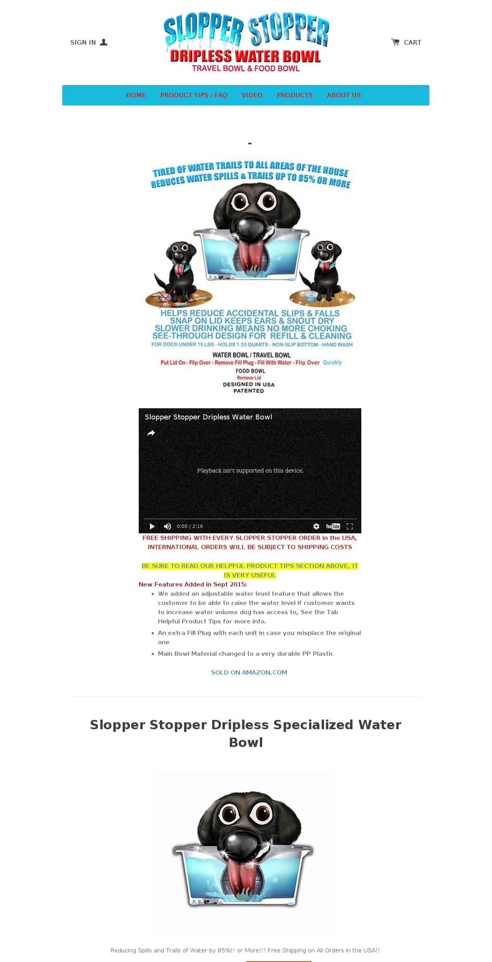 slopperstopper.com shopify website screenshot