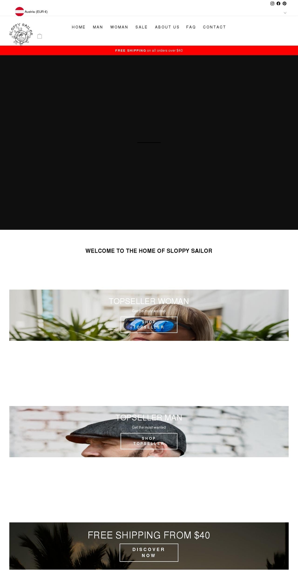 sloppy-sailor.com shopify website screenshot