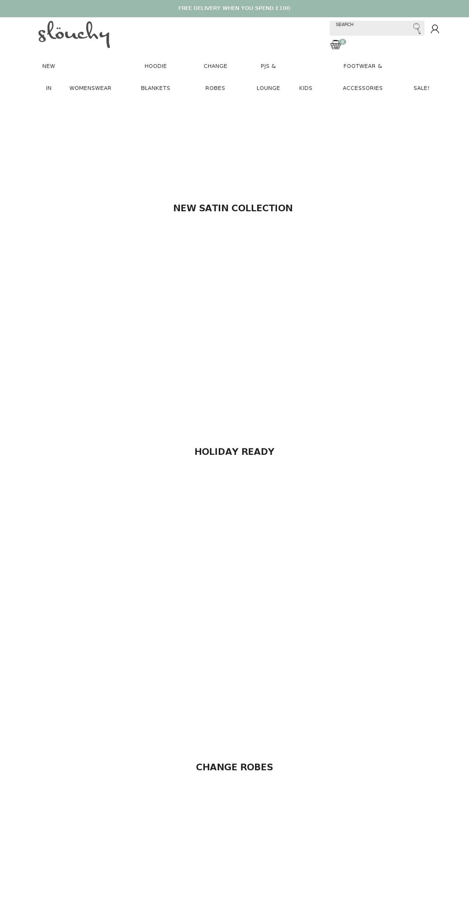 slouchy.com shopify website screenshot