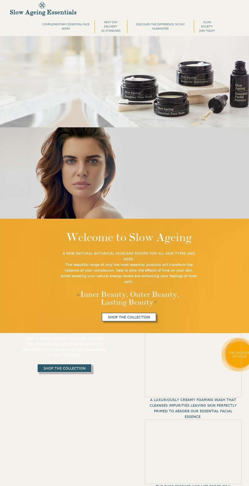 slowageing.co.uk shopify website screenshot