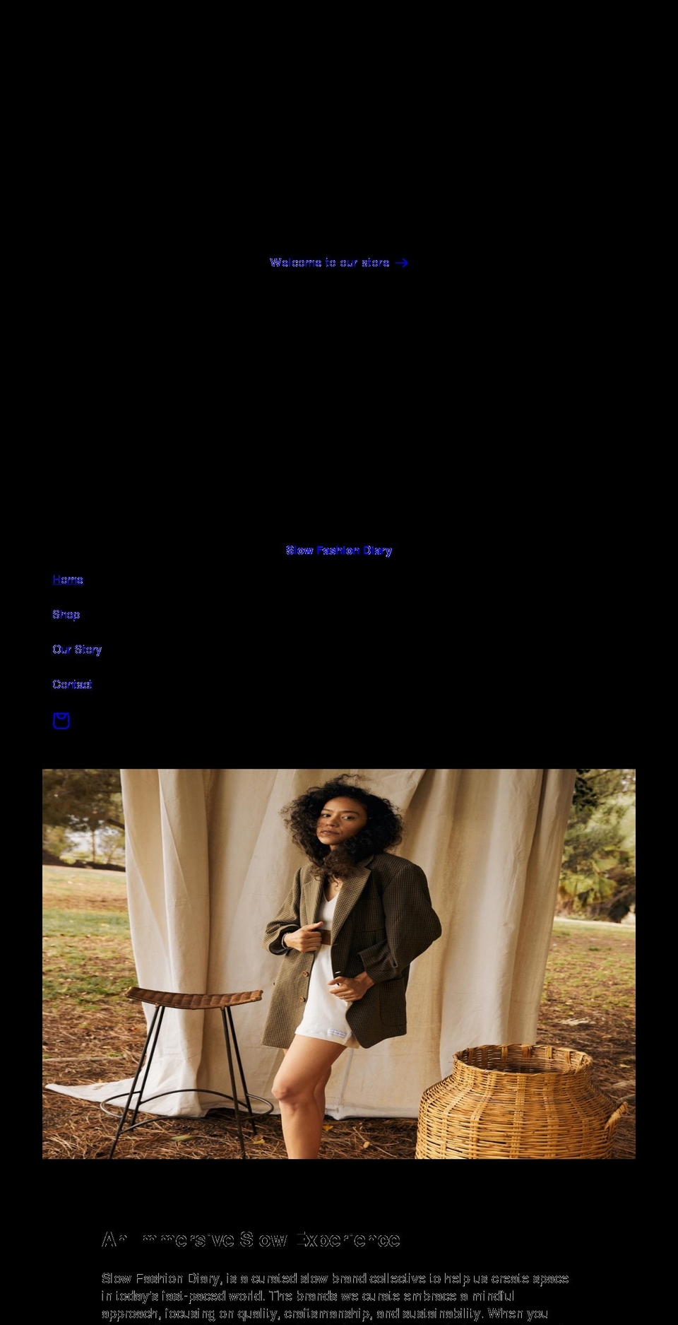 slowfashiondiary.com shopify website screenshot