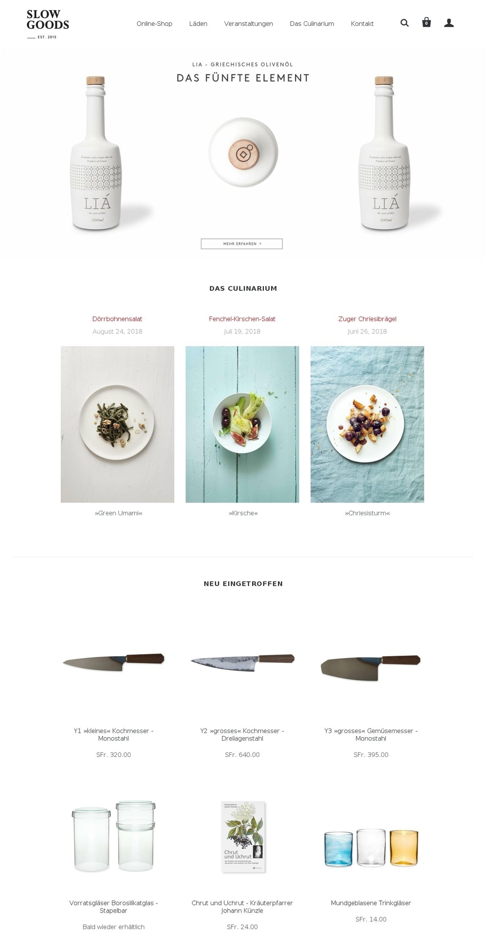 slowgoods.com — Shopify storefront screenshot