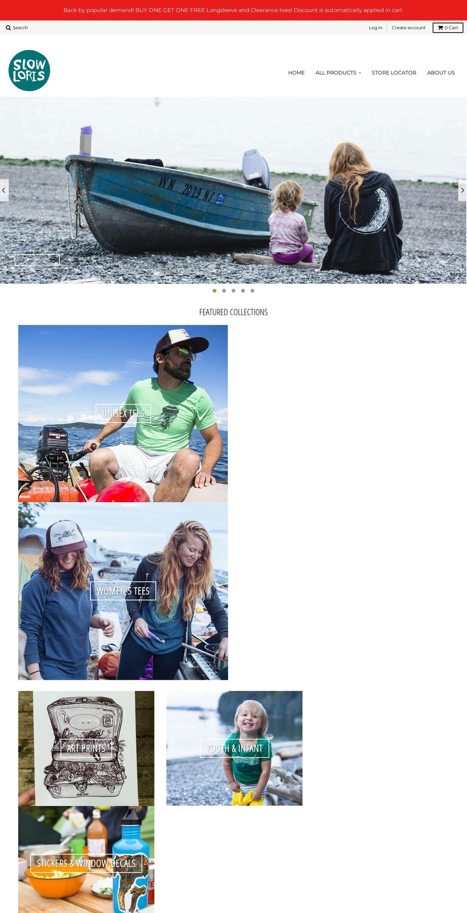 slowloris.com shopify website screenshot