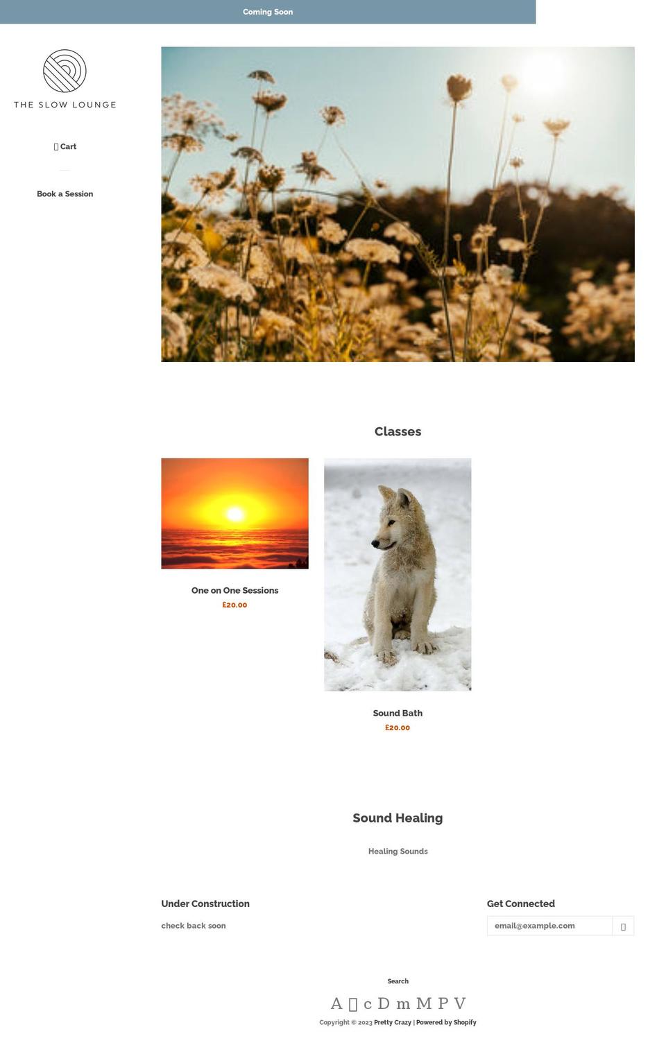 slowlounge.co.uk shopify website screenshot