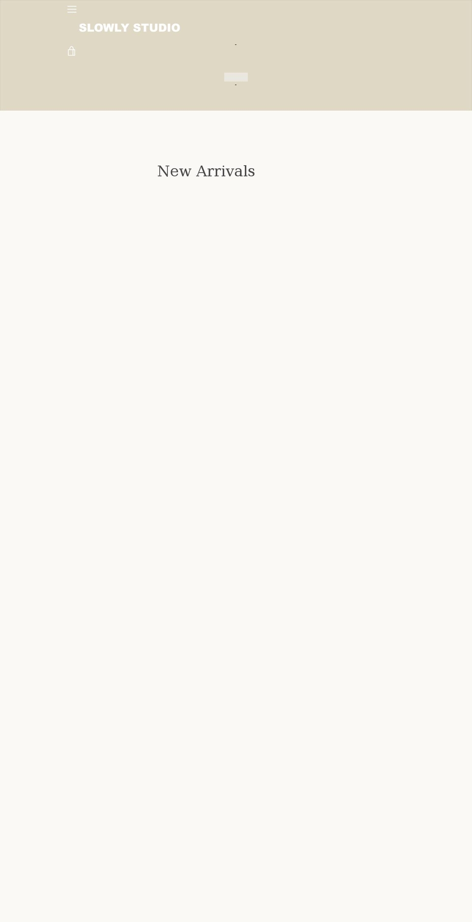 slowlystudio.com.au shopify website screenshot