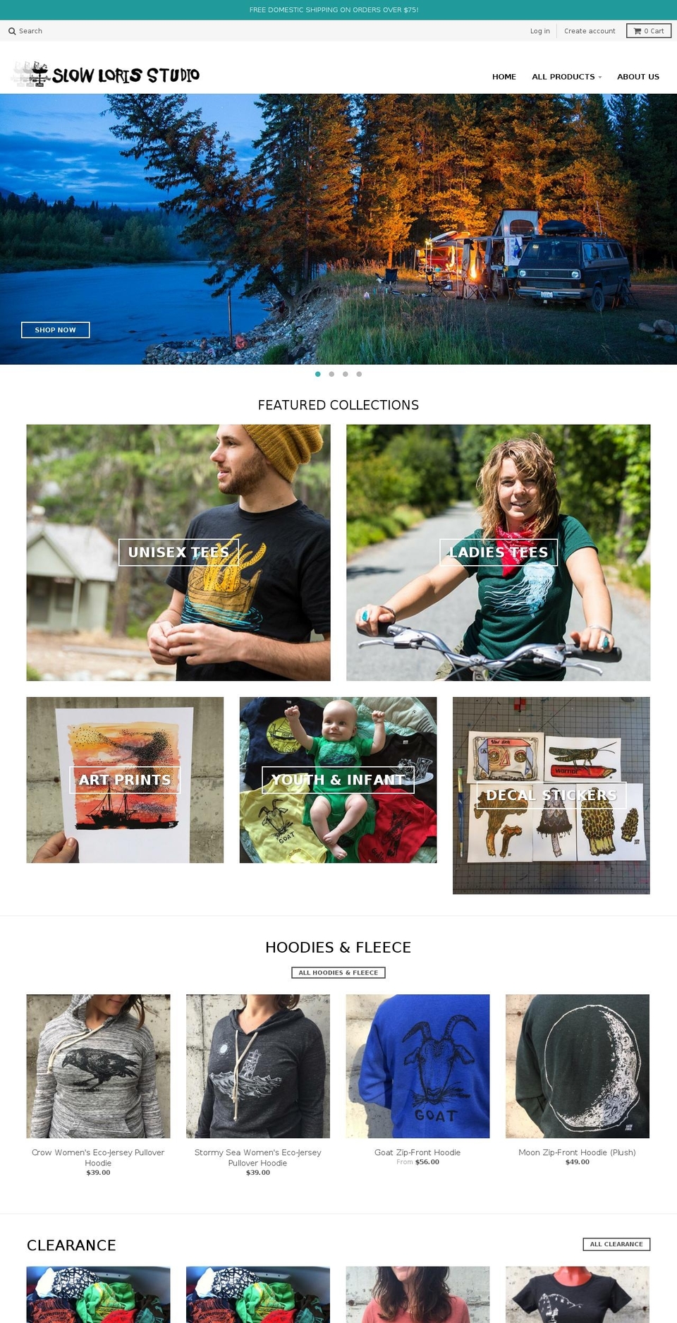 slowprints.com — Shopify storefront screenshot