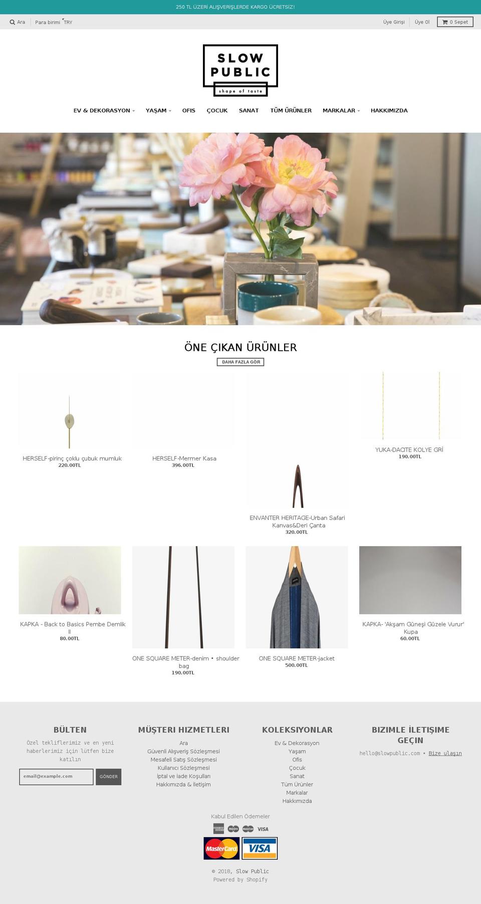 slowpublic.com shopify website screenshot