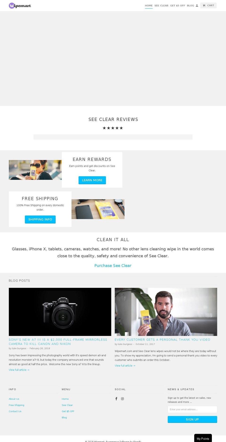 slruser.com — Shopify storefront screenshot