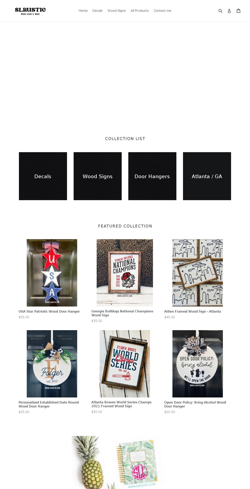 slrustic.com — Shopify storefront screenshot