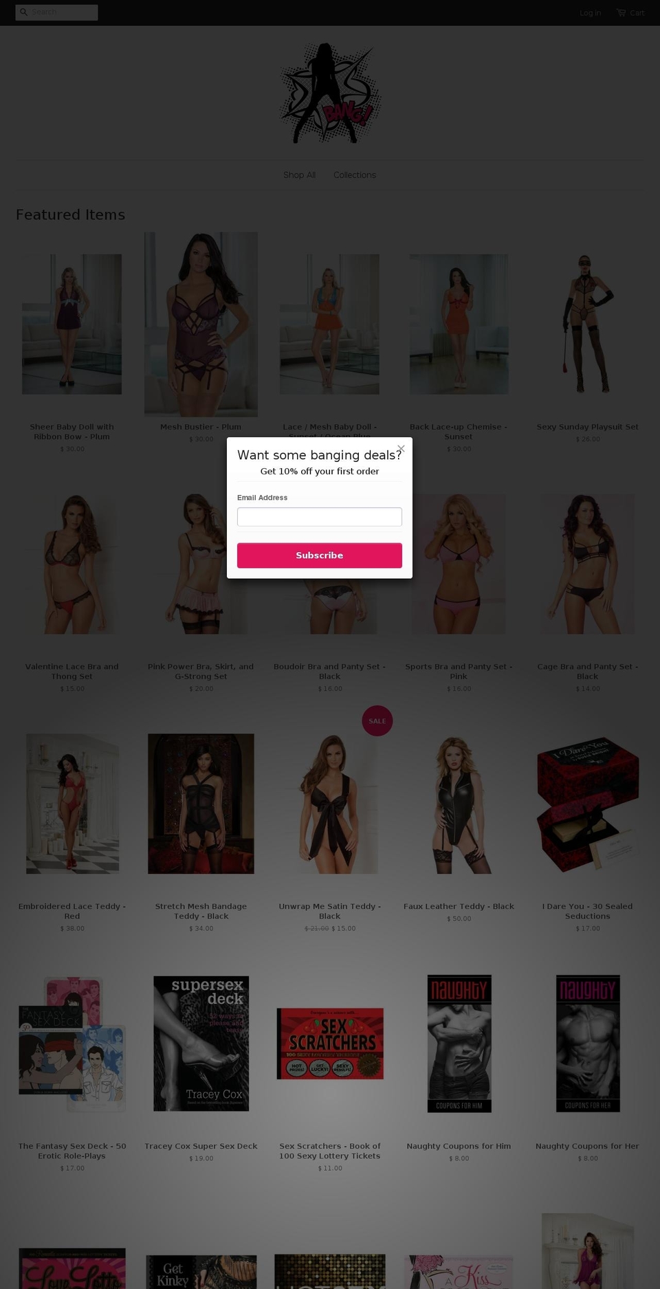 slttyslttybngbng.com shopify website screenshot