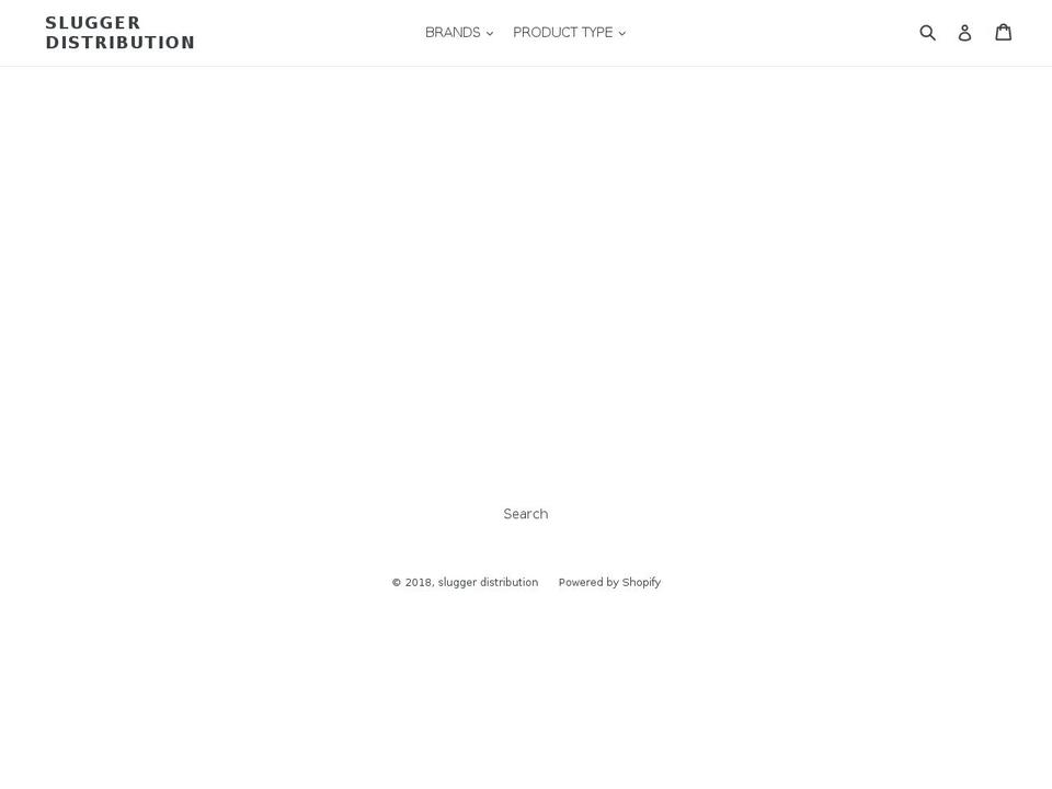 sluggerdistribution.com shopify website screenshot