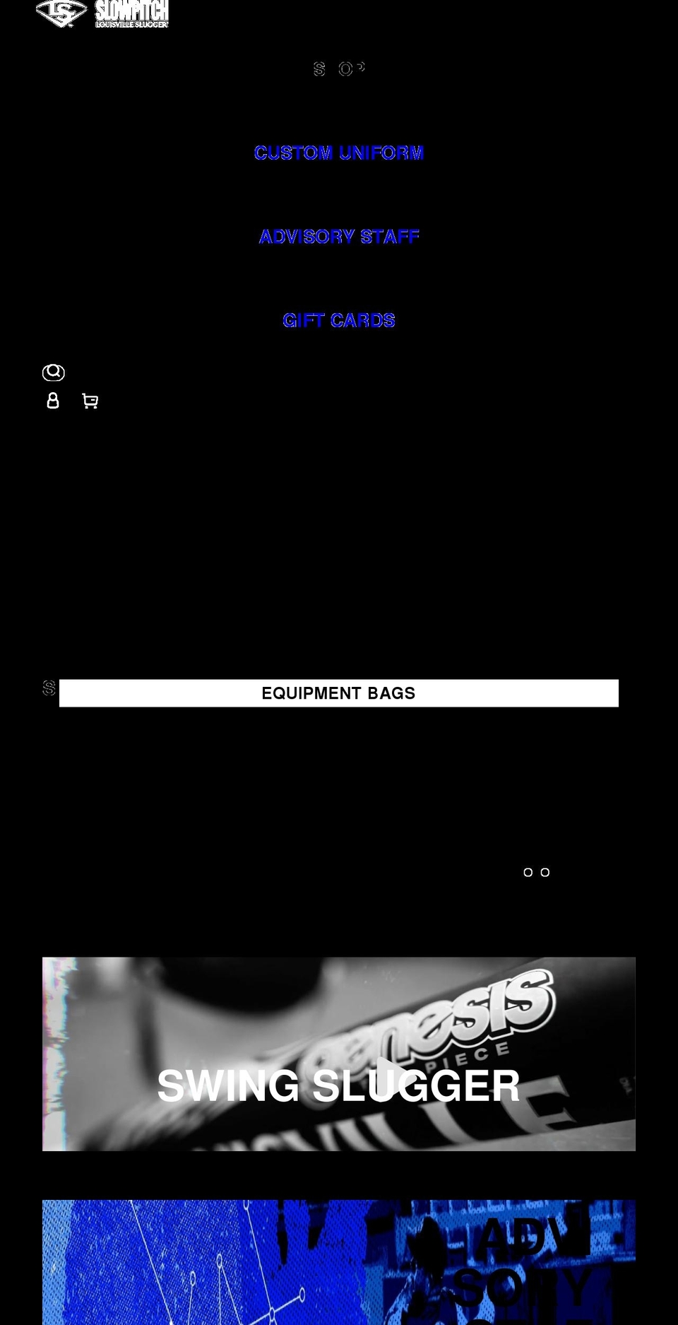 sluggerslowpitch.com shopify website screenshot