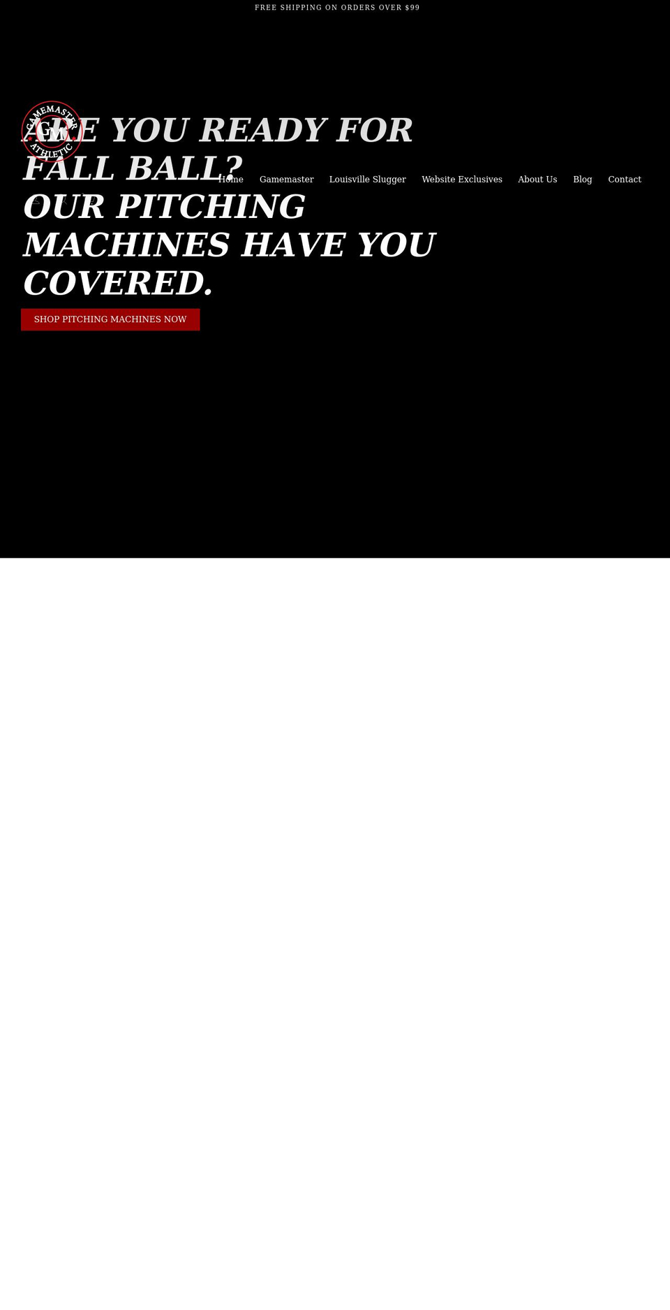 sluggertraining.com shopify website screenshot