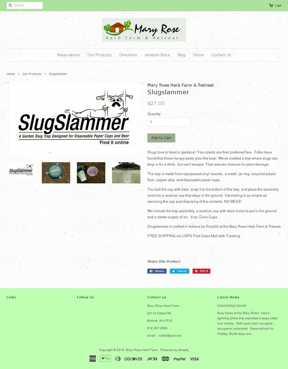 slugslammer.com shopify website screenshot