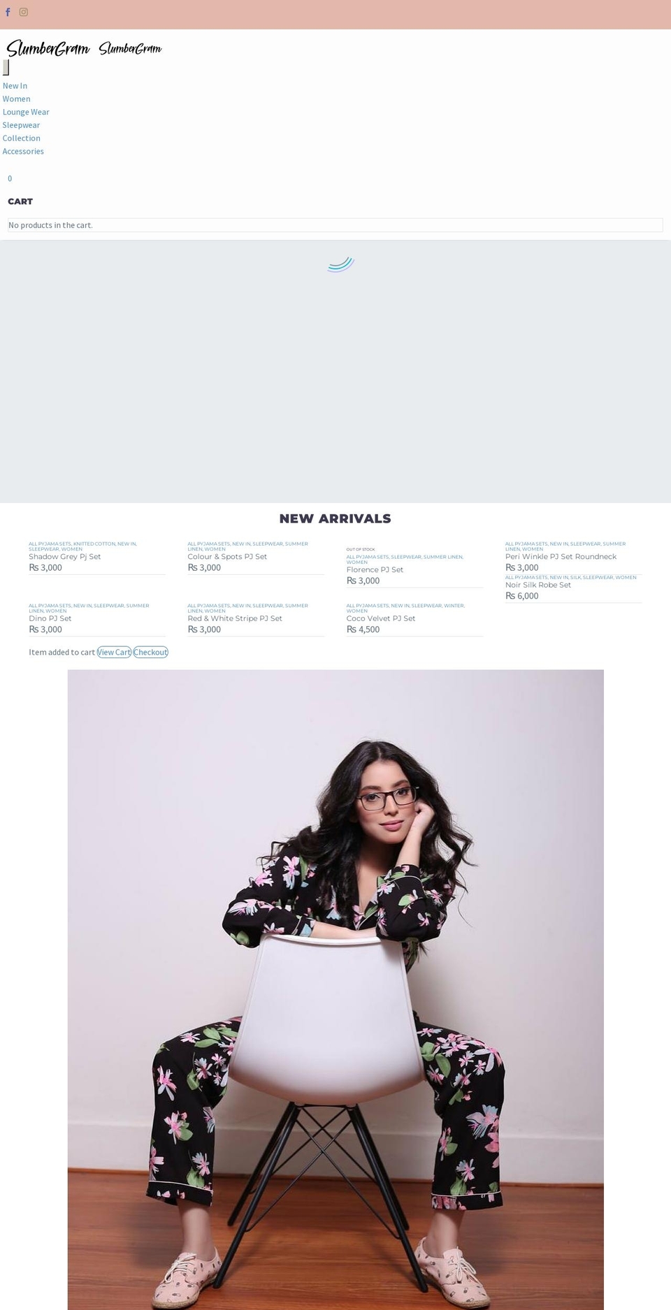 slumbergram.com — Shopify storefront screenshot