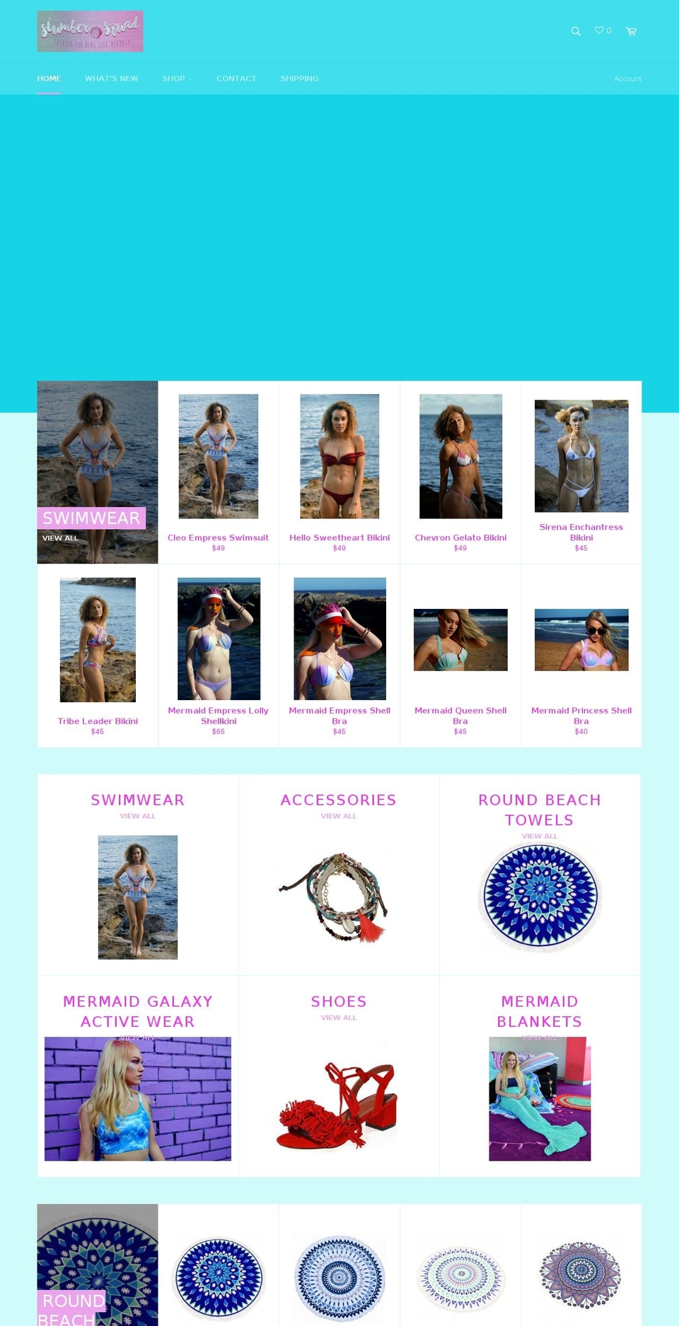 slumbersquad.com shopify website screenshot