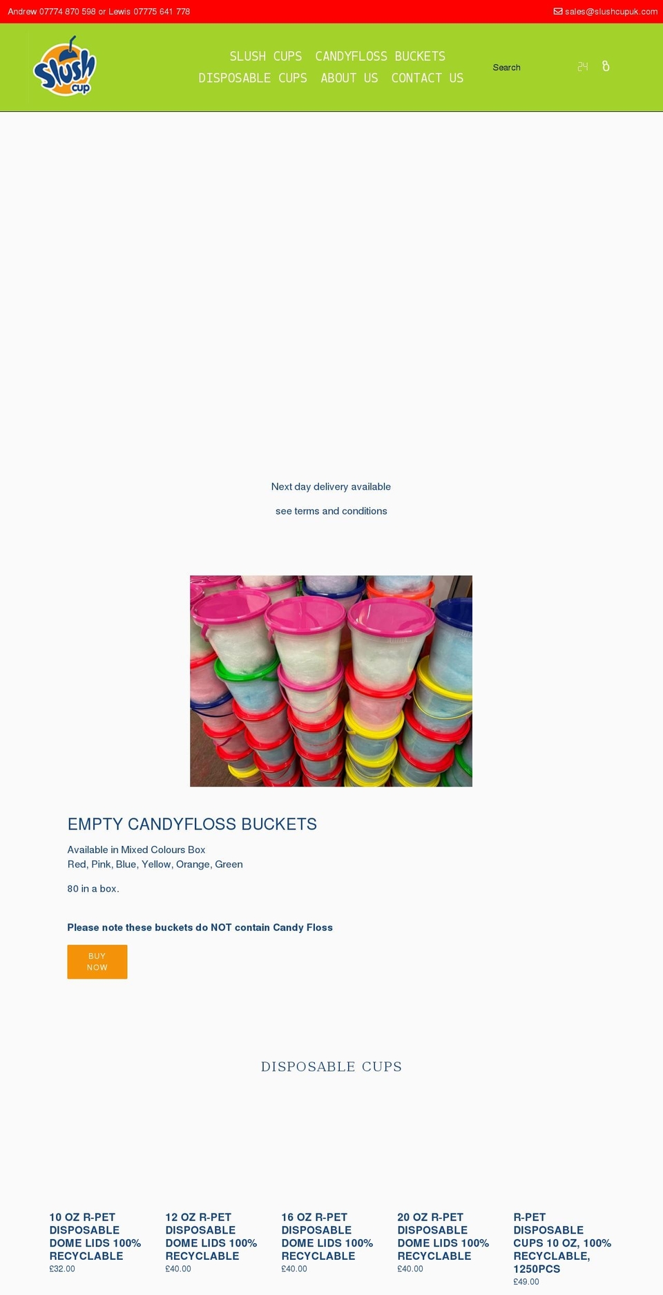 slushcupuk.com shopify website screenshot