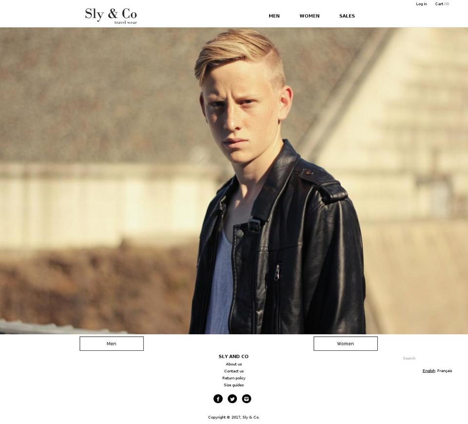 slyandco.com shopify website screenshot