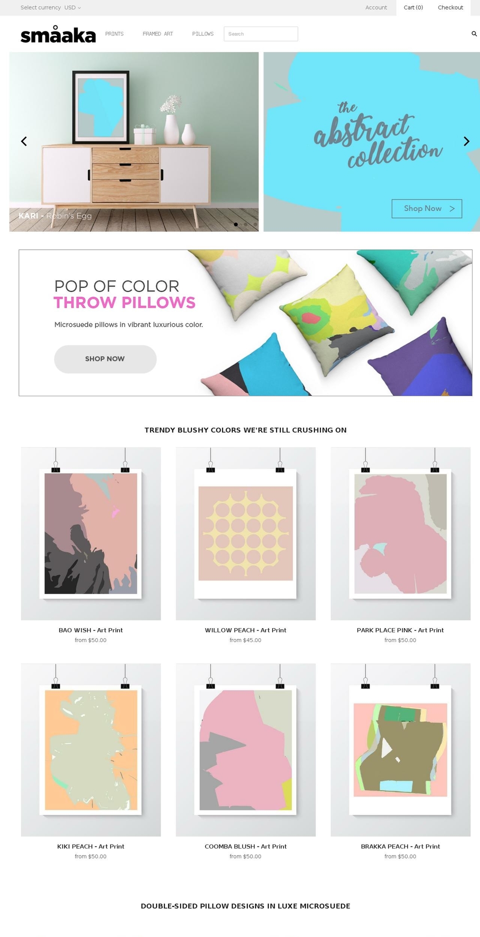 smaaka.com — Shopify storefront screenshot