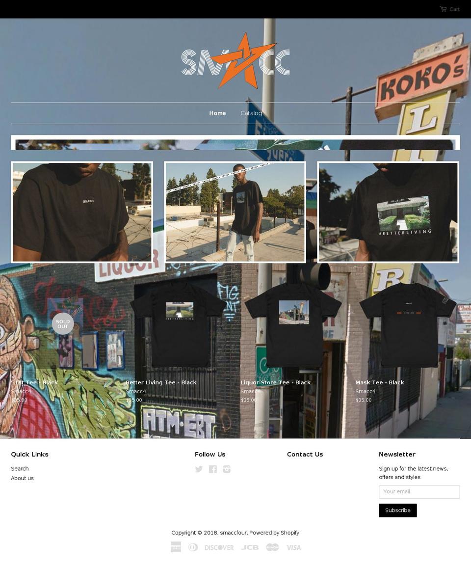smaccfour.com shopify website screenshot