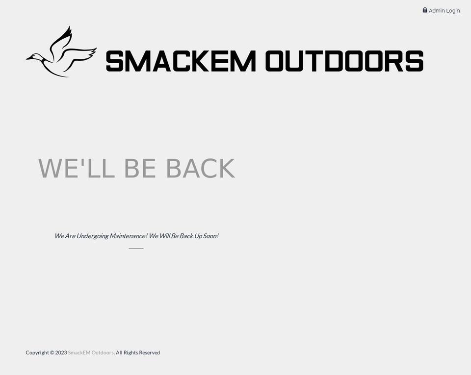 smackemoutdoors.com — Shopify storefront screenshot