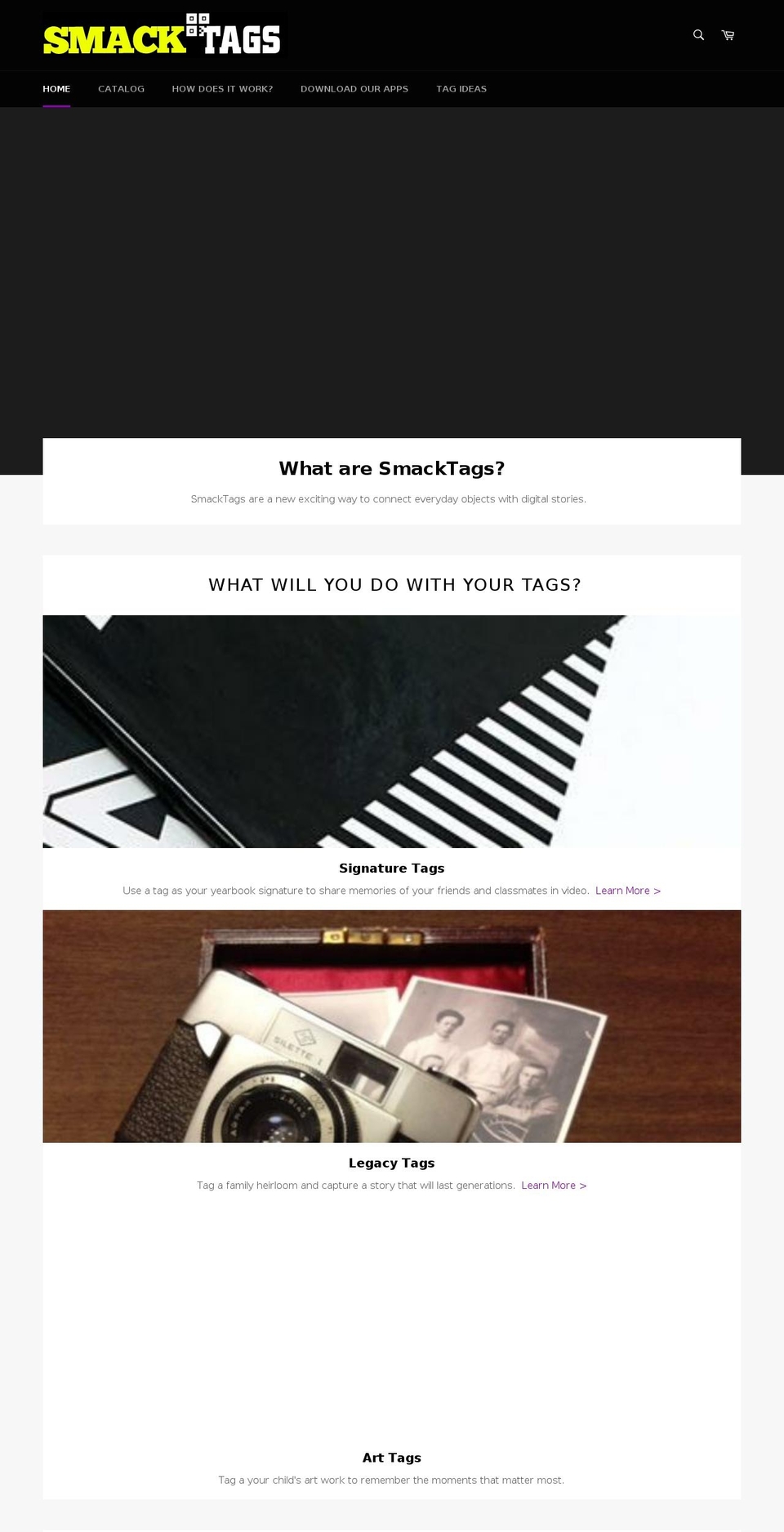 smacktags.com — Shopify storefront screenshot