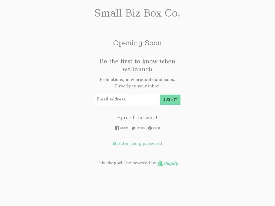 small-biz-box-co.myshopify.com shopify website screenshot
