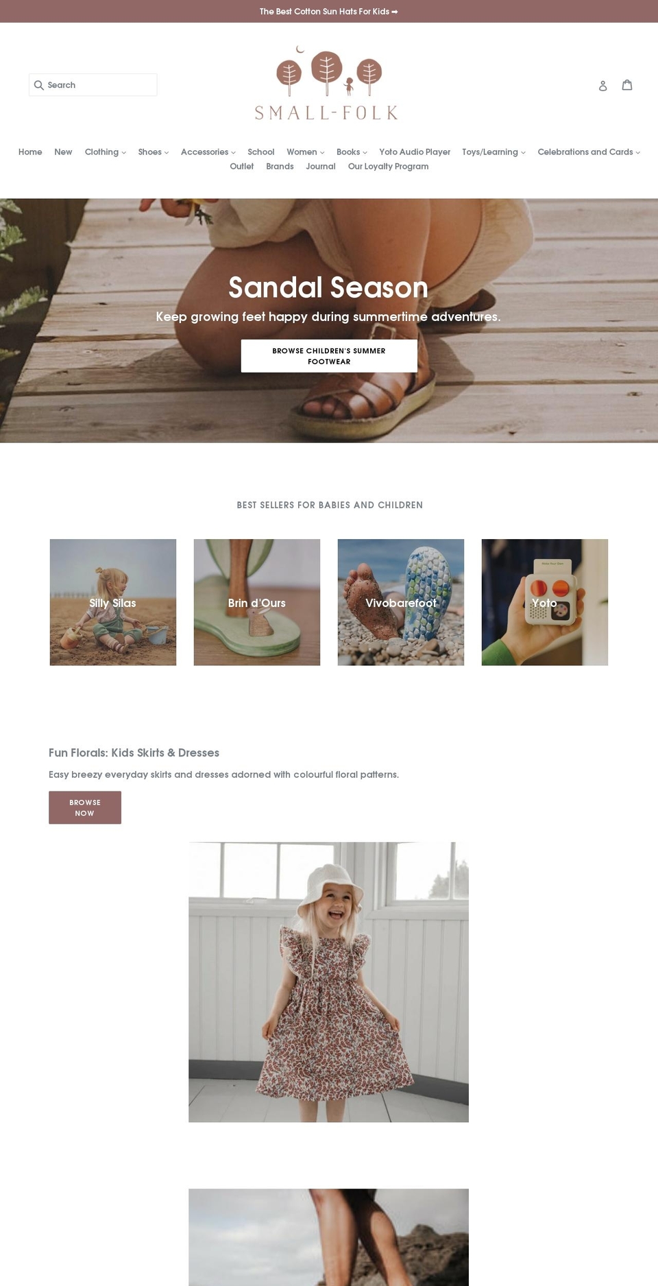 Autumn Winter Sale Shopify theme site example small-folk.co.uk