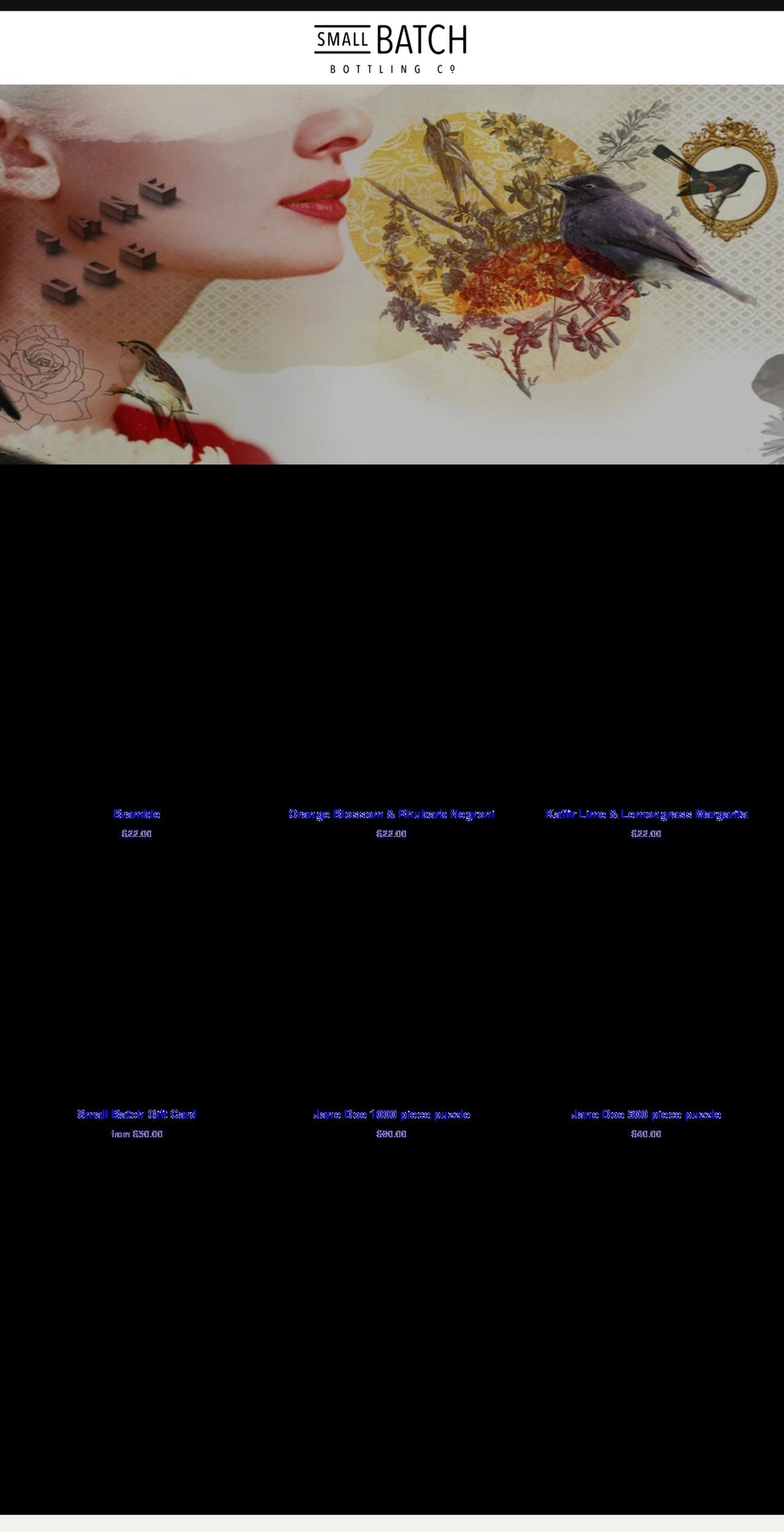 Small Batch Bottling Co Feb Shopify theme site example smallbatchbars.com.au