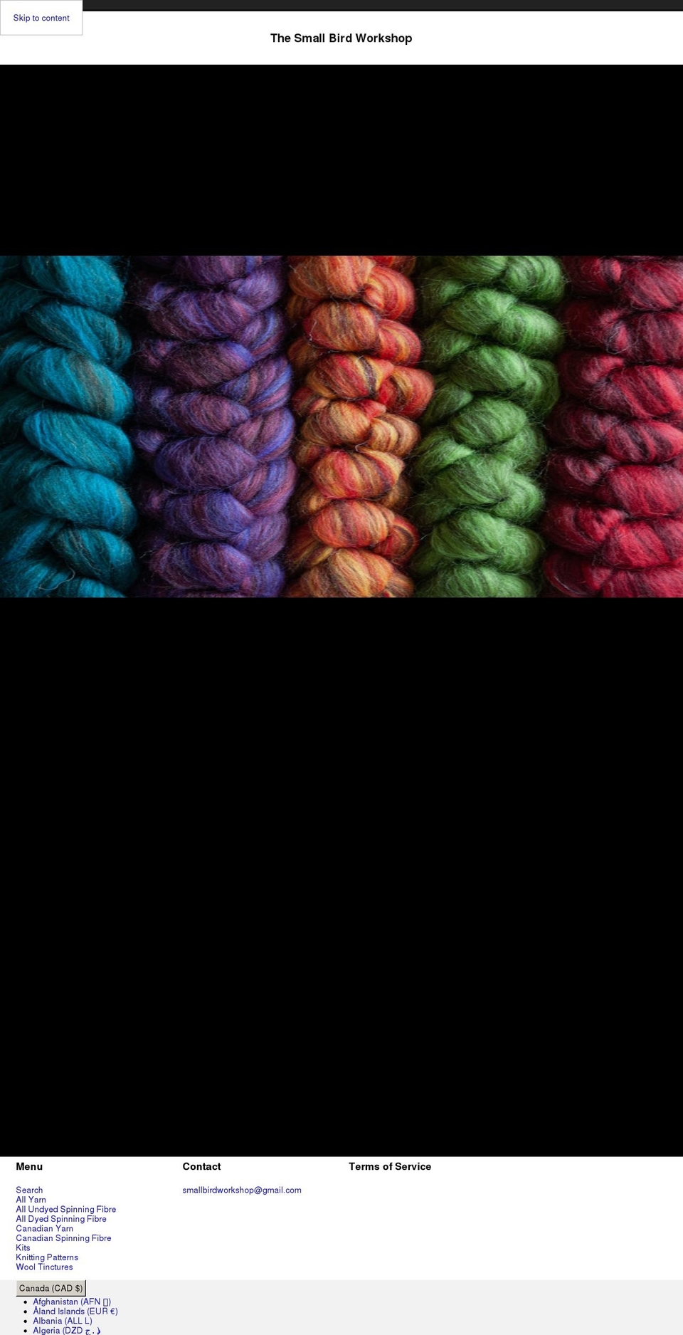 smallbirdworkshop.com shopify website screenshot