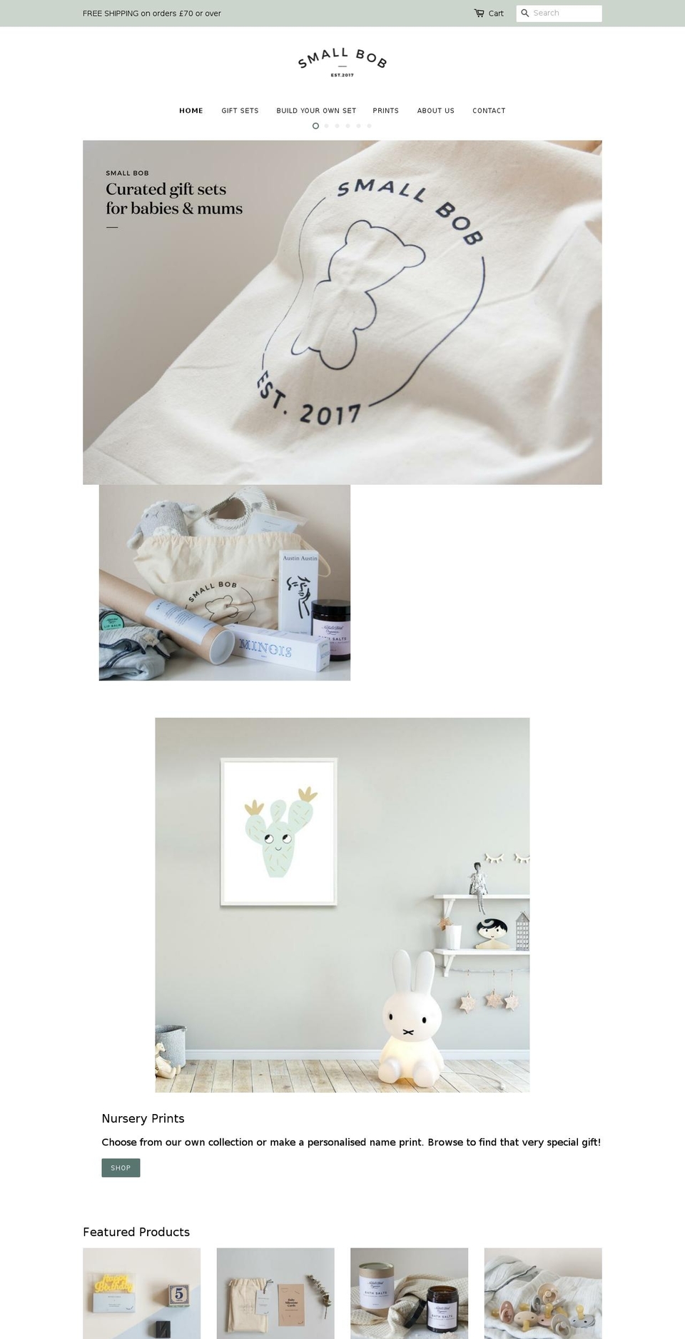smallbob.com — Shopify storefront screenshot