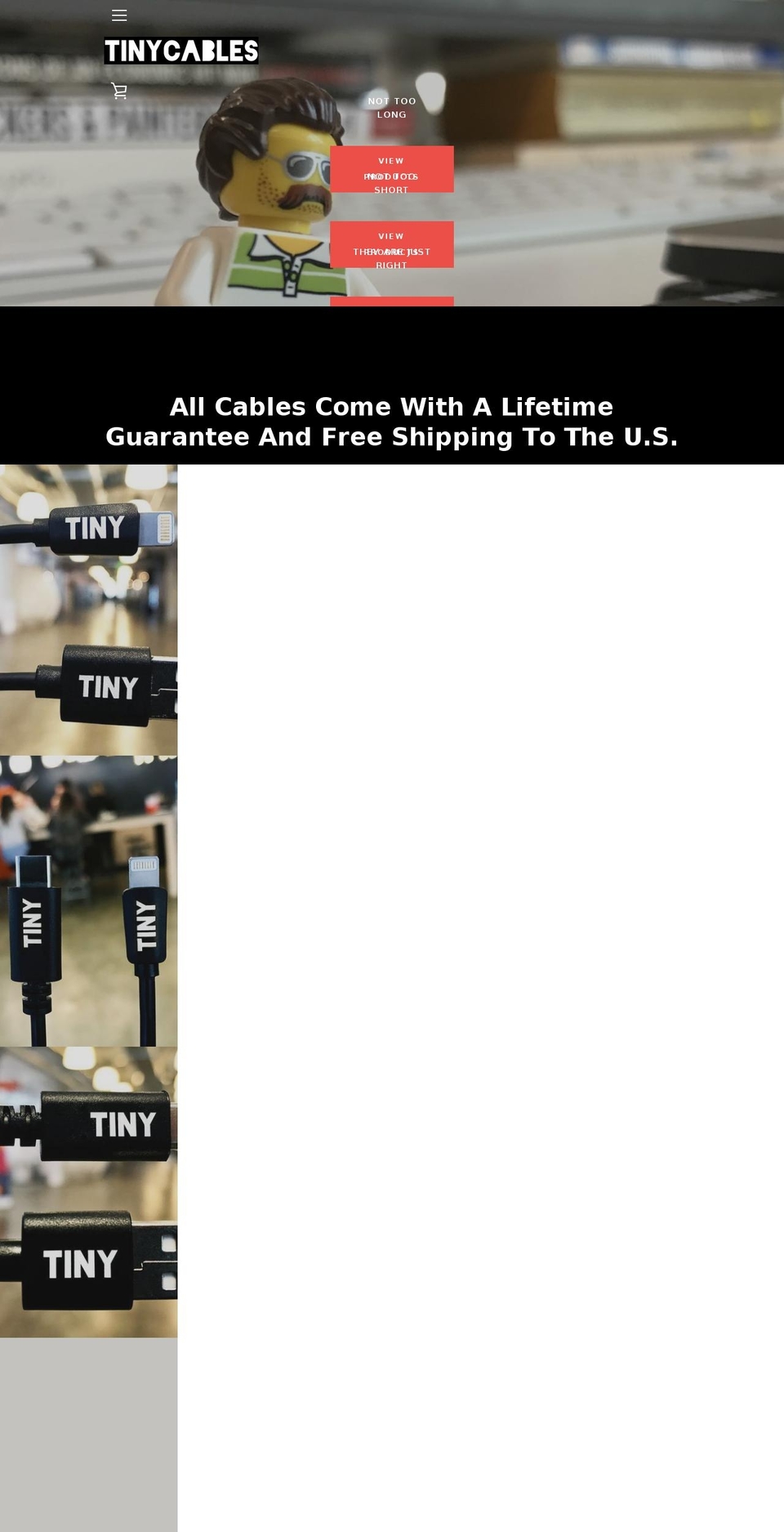 smallcables.com — Shopify storefront screenshot