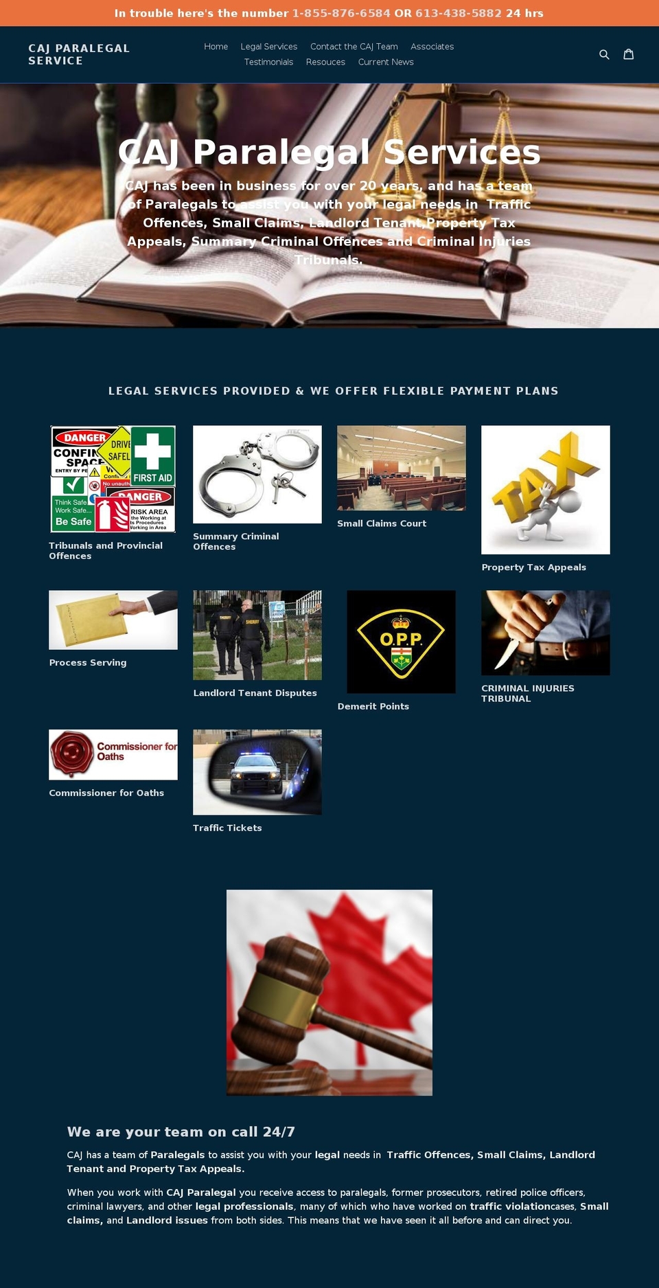 smallclaimsparalegal.ca shopify website screenshot