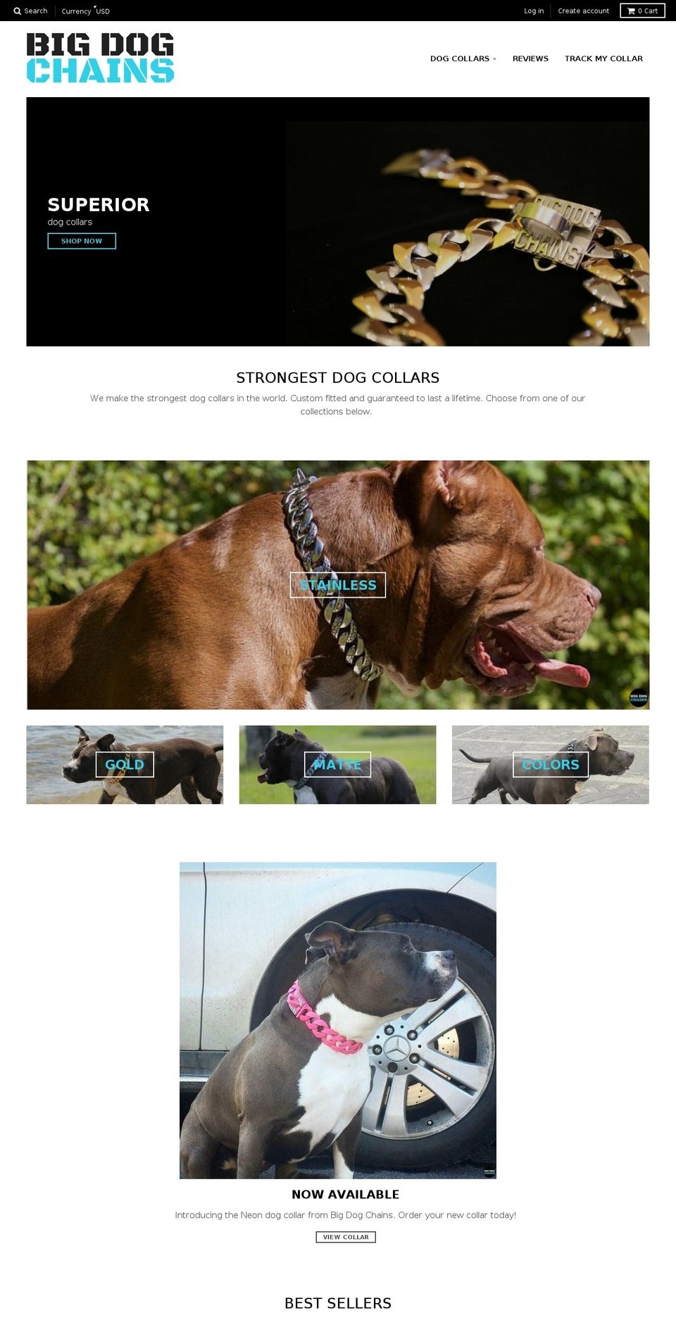 BIG DOG CHAINS - FEB 17 Shopify theme site example smalldogchains.com