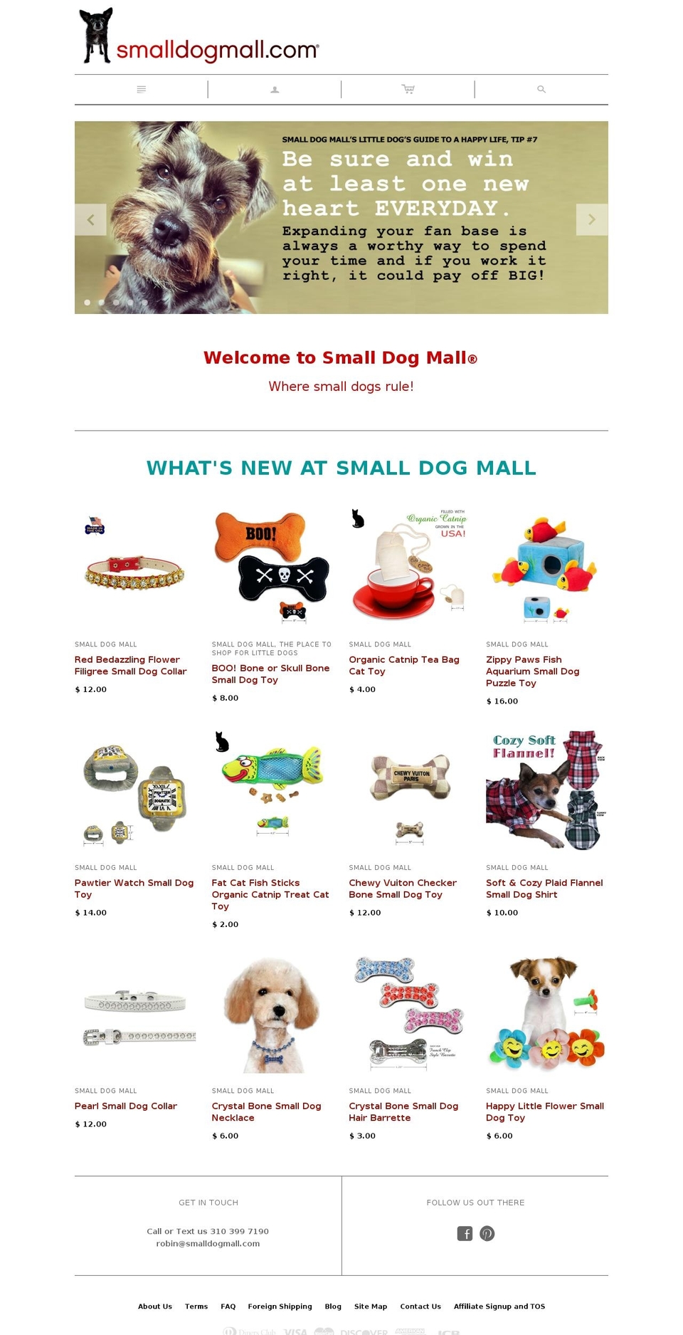 smalldogmall.org shopify website screenshot