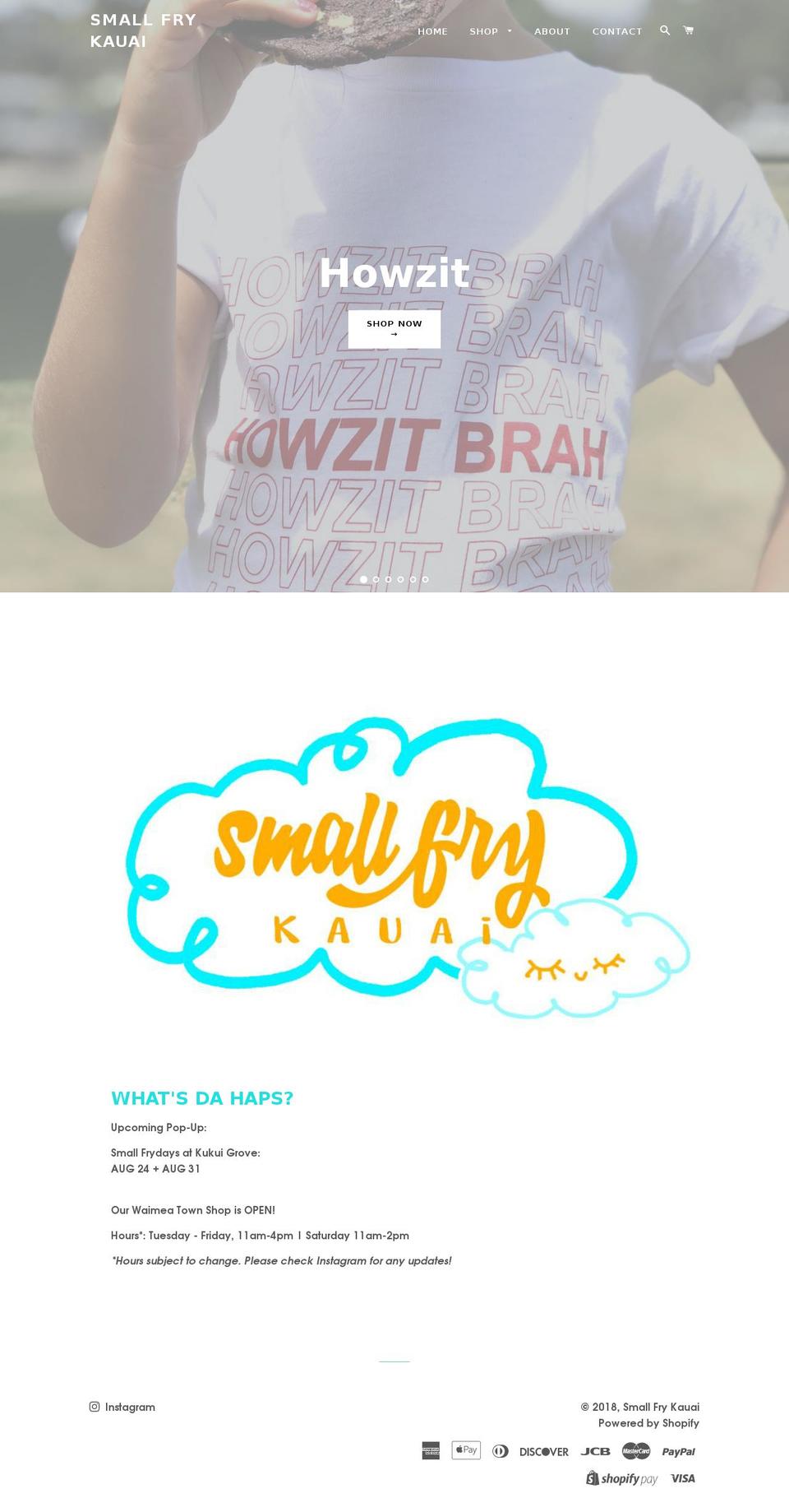 smallfrykauai.com — Shopify storefront screenshot