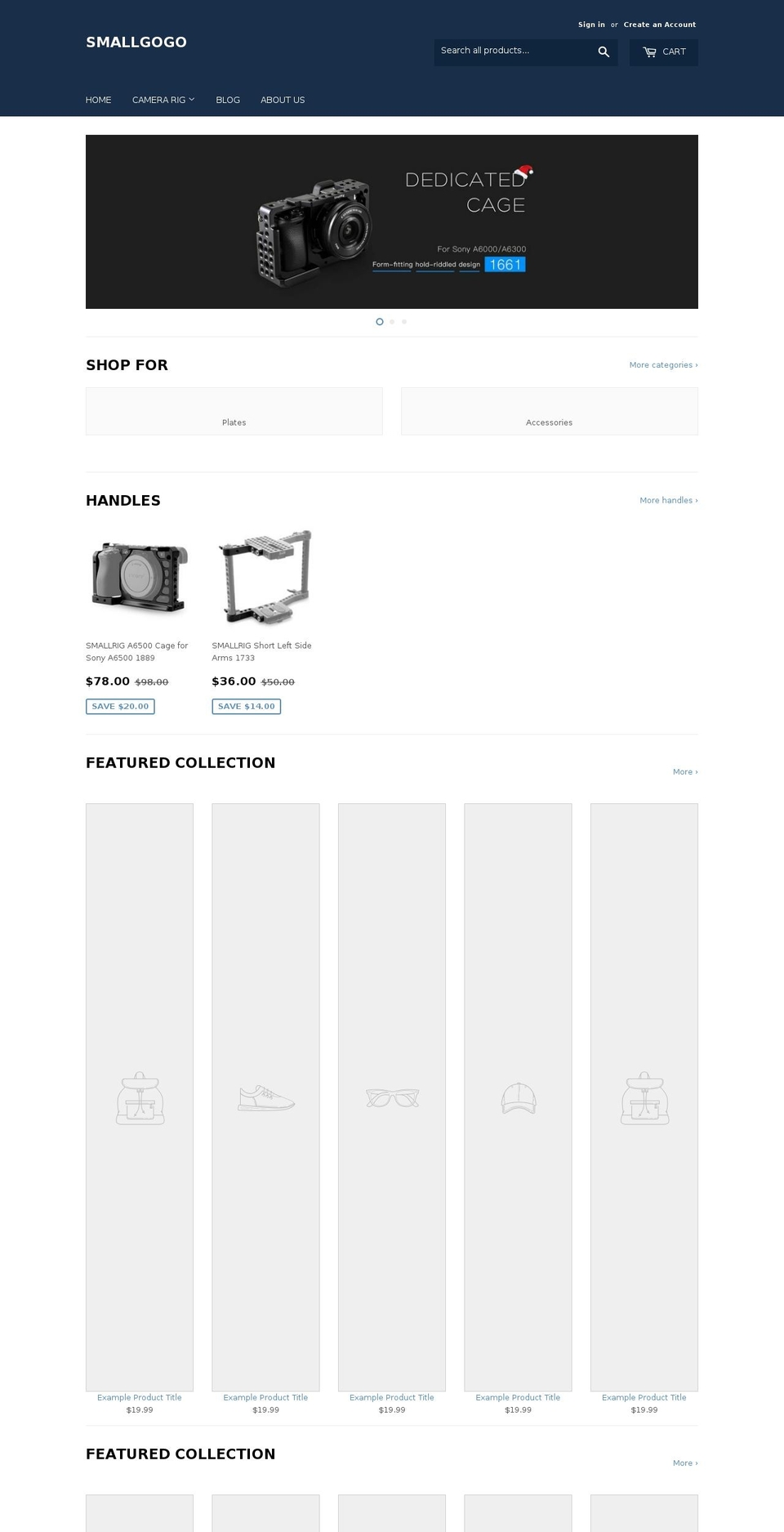 smallgogo.com shopify website screenshot