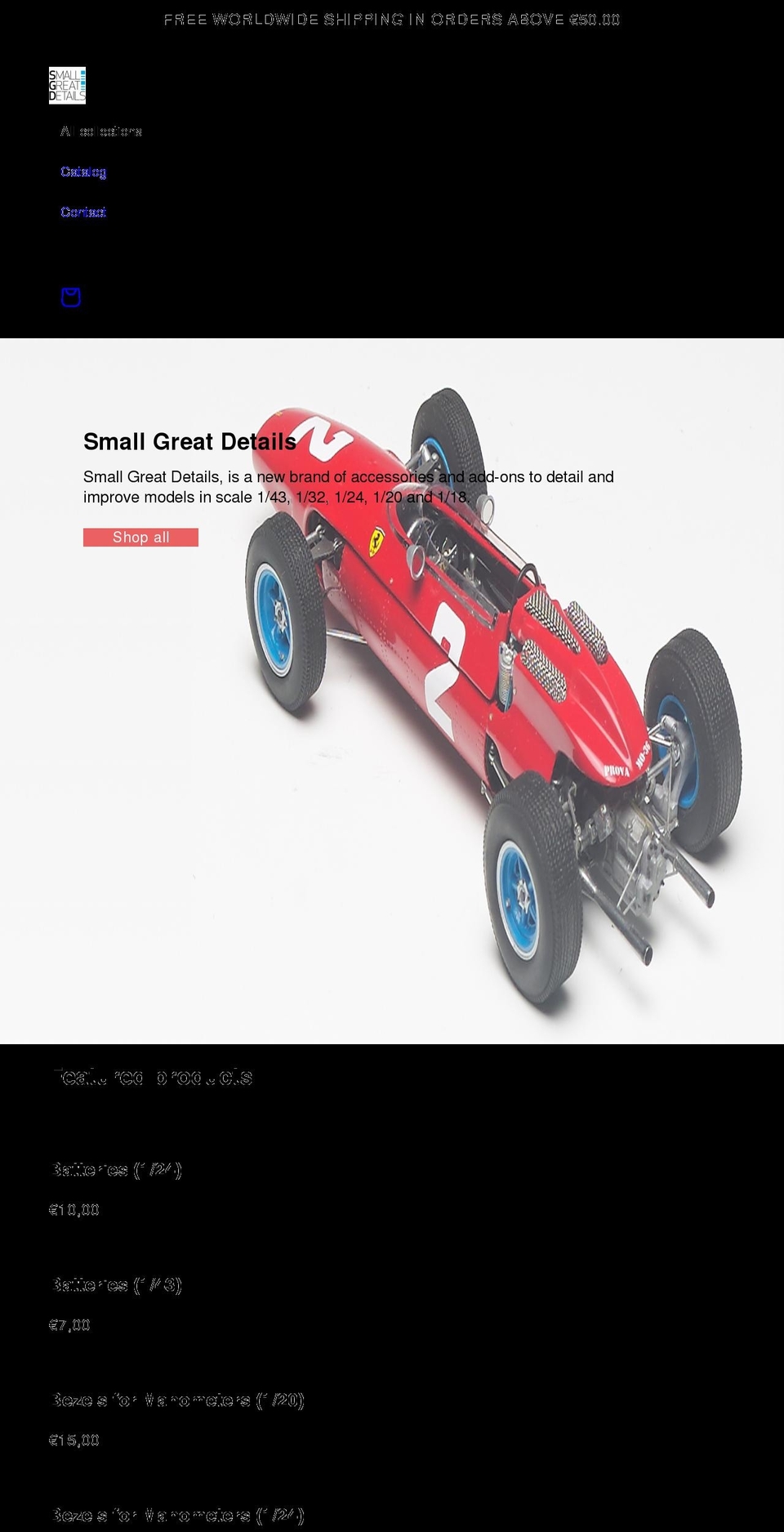 smallgreatdetails.com shopify website screenshot