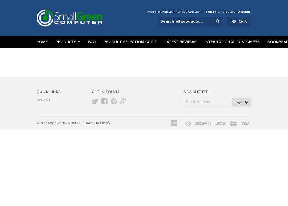 smallgreencomputer.com shopify website screenshot