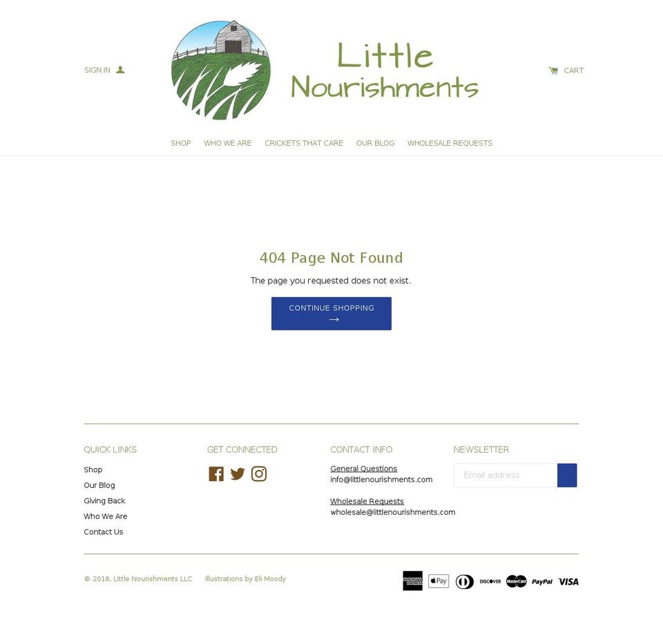 smallharvests.com — Shopify storefront screenshot