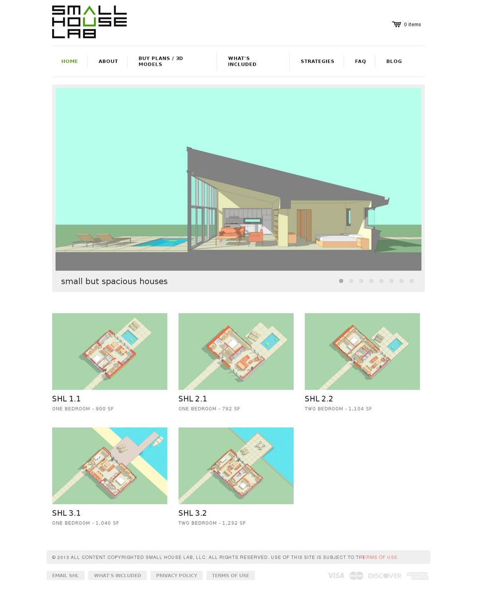 smallhouselab.com shopify website screenshot