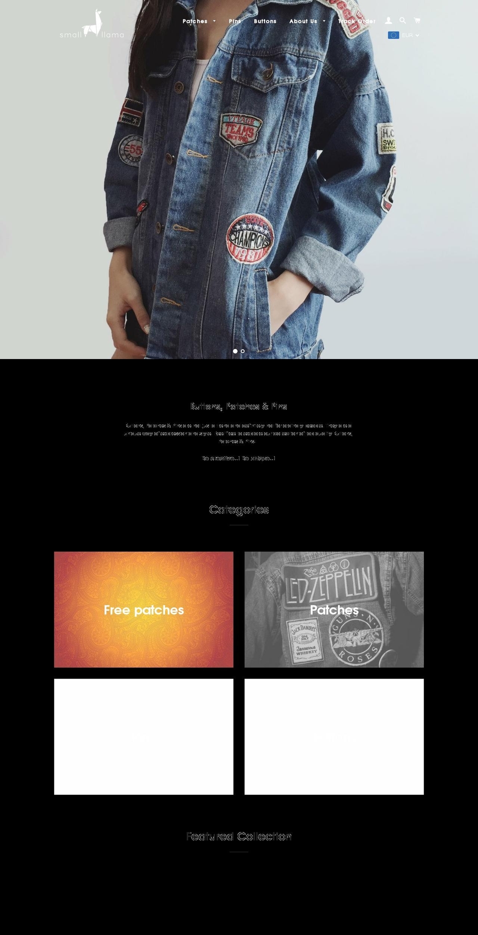 smallllama.com — Shopify storefront screenshot