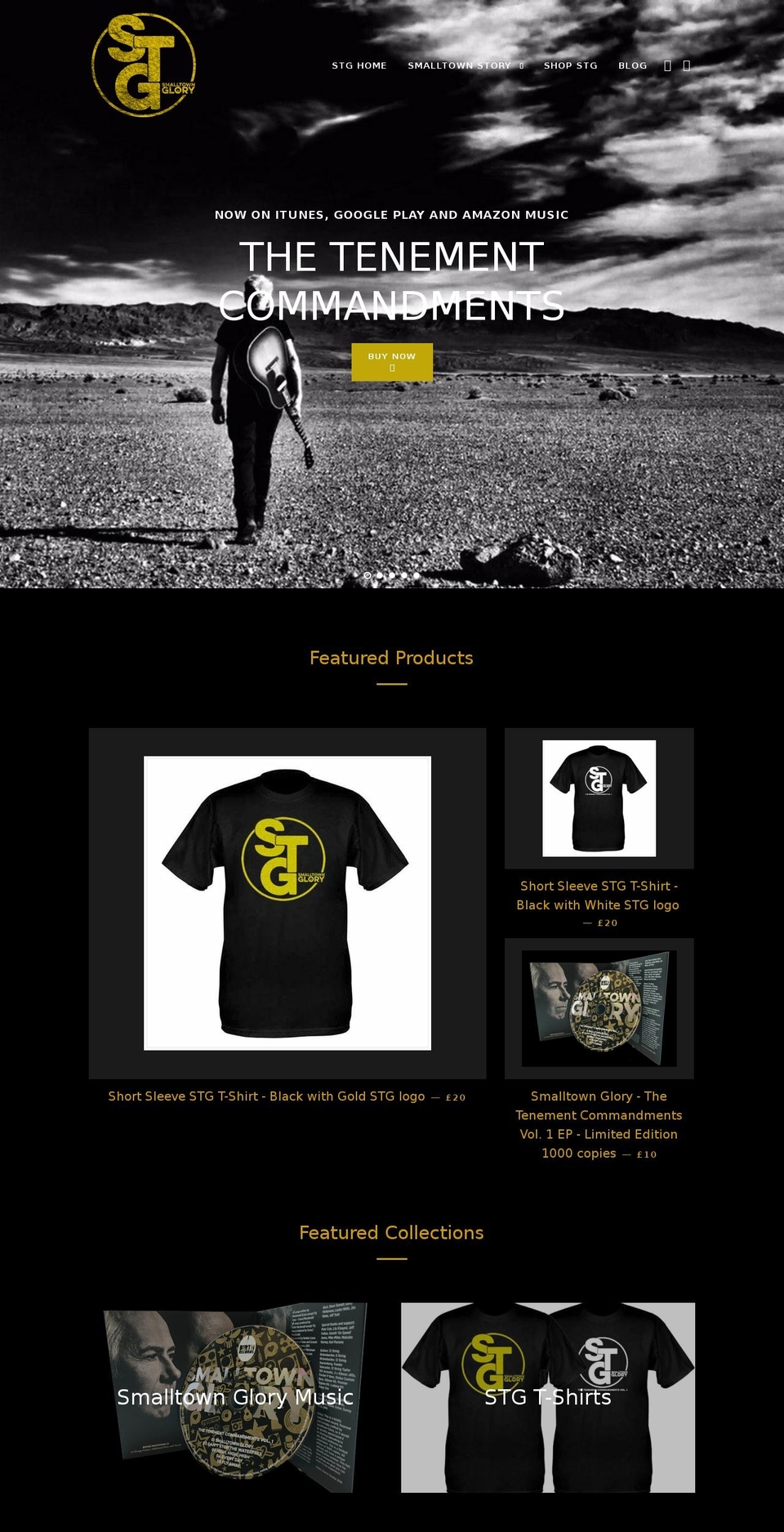 smalltowngloryband.com shopify website screenshot