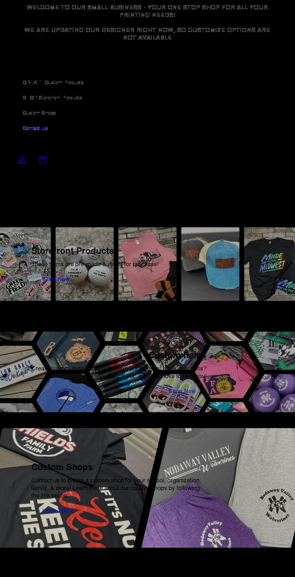 smalltownpromos.com shopify website screenshot