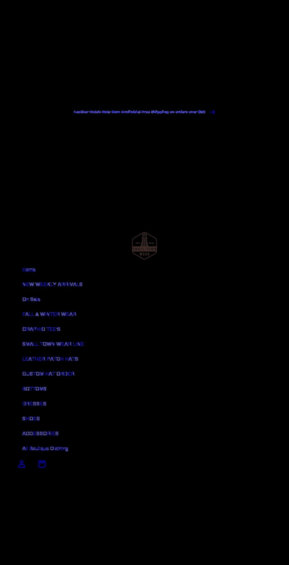 smalltownwear.com shopify website screenshot