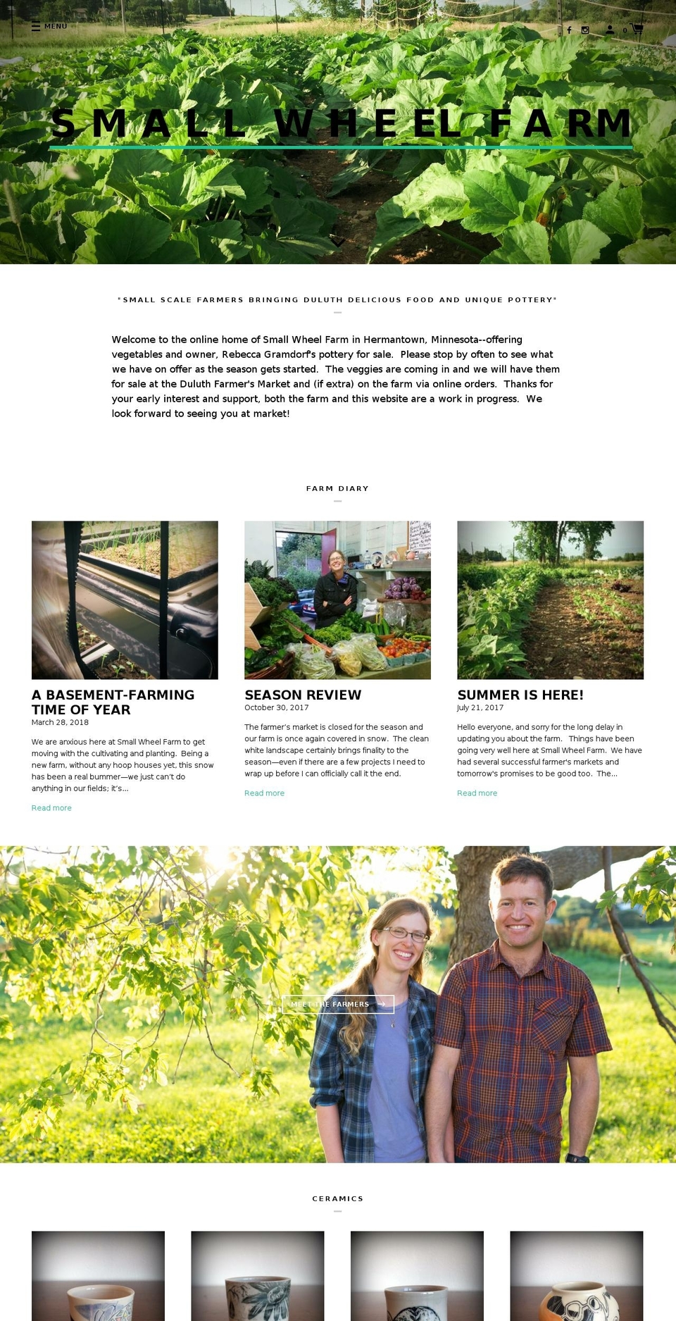 smallwheelfarm.com shopify website screenshot