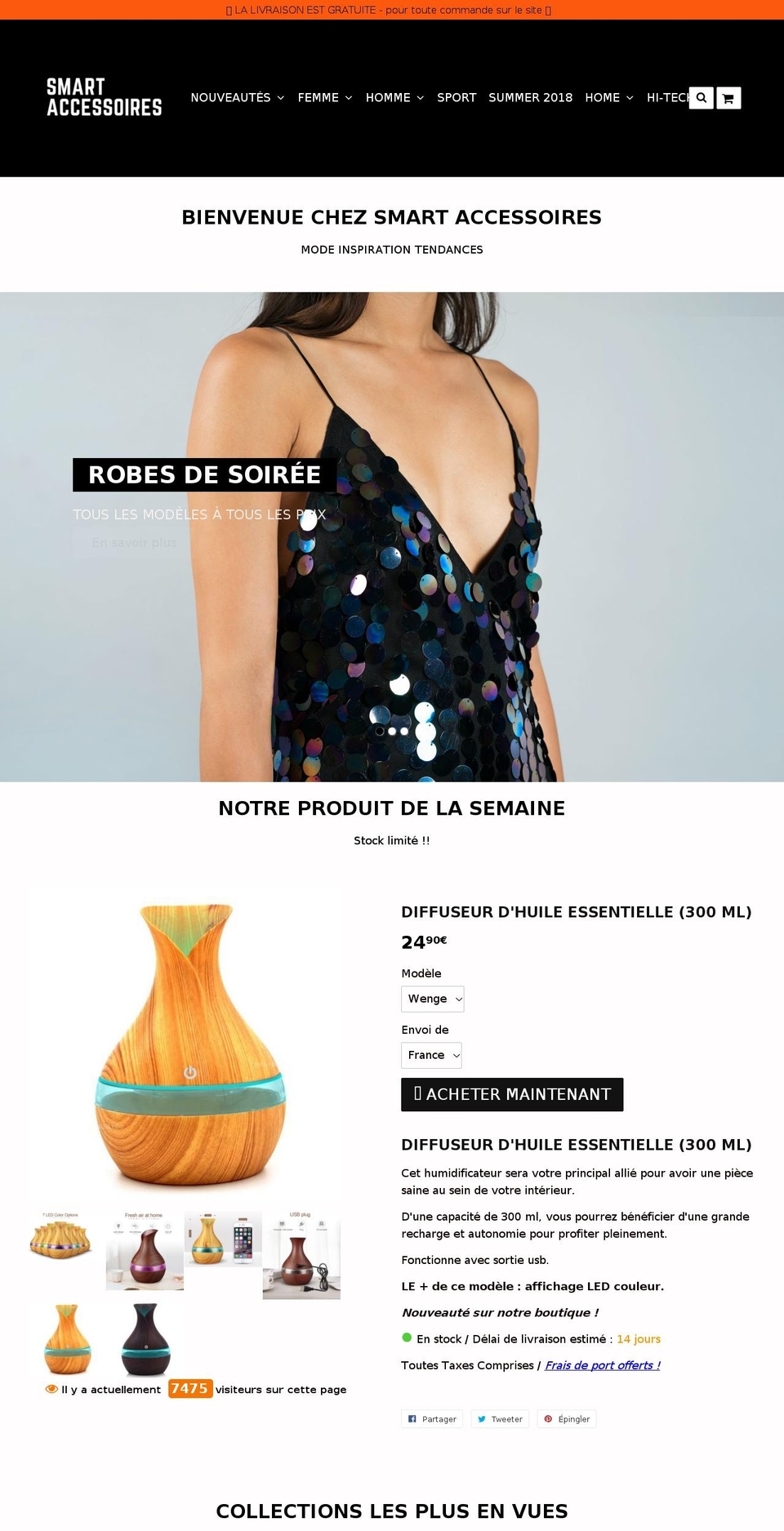 smart-accessoires.fr shopify website screenshot