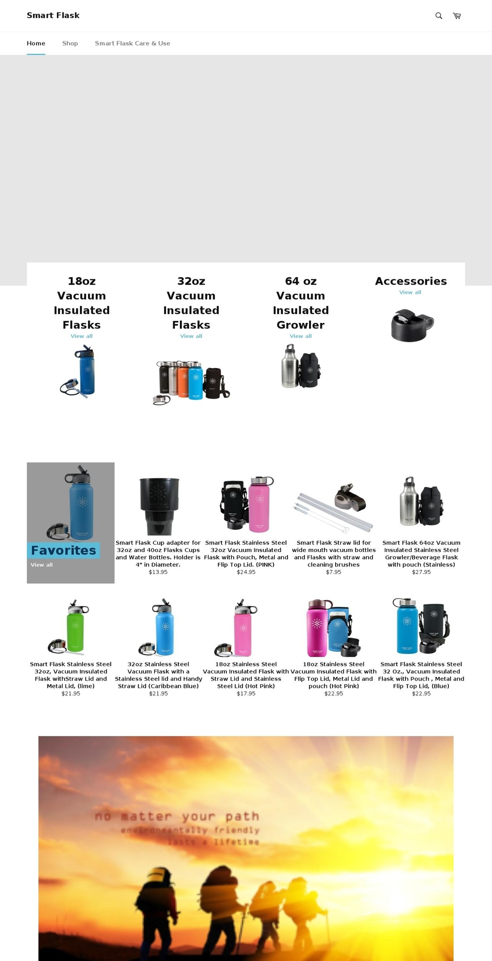 smart-flask.com shopify website screenshot
